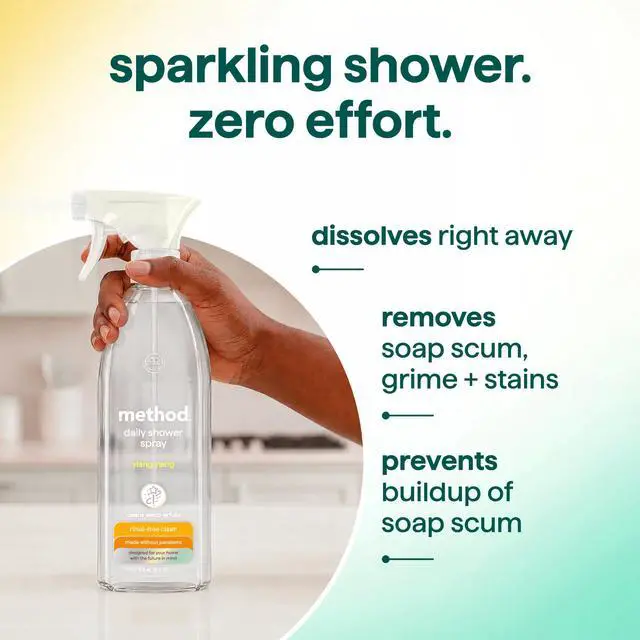 Alt view image 3 of 7 - Method Daily Shower Cleaner Spray, Ylang Ylang, 28 fl oz