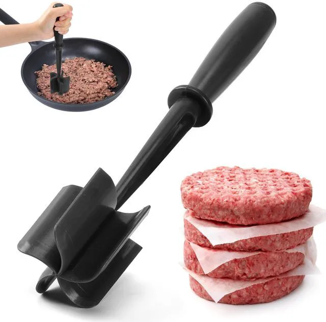 Main image of CUNSENR Meat Chopper, Ground Beef Masher, Hamburger Smasher Tool, Black