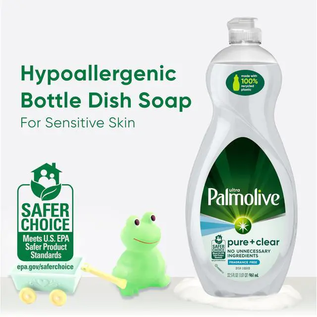 Alt view image 7 of 7 - Palmolive Ultra Pure + Clear Fragrance Free Liquid Dish Soap, 32.5 Fl Oz