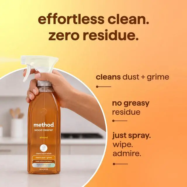 Alt view image 4 of 7 - Method Daily Wood Cleaner, Almond, 28fl oz