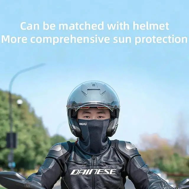Alt view image 2 of 7 - Cooling UV Sun Protection Neck Gaiter Face Mask Cover for Men Women