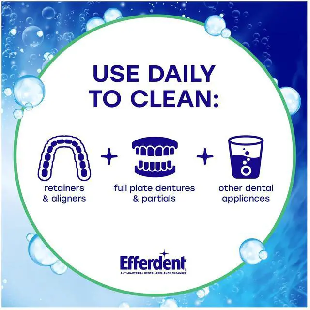 Alt view image 2 of 6 - Efferdent Denture Cleaner Tablets, Minty Fresh & Clean, 44Count