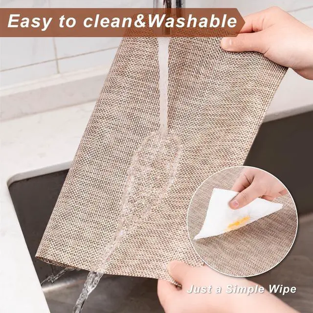 Alt view image 4 of 6 - Set of 4 Washable Indoor Placemats, Beige
