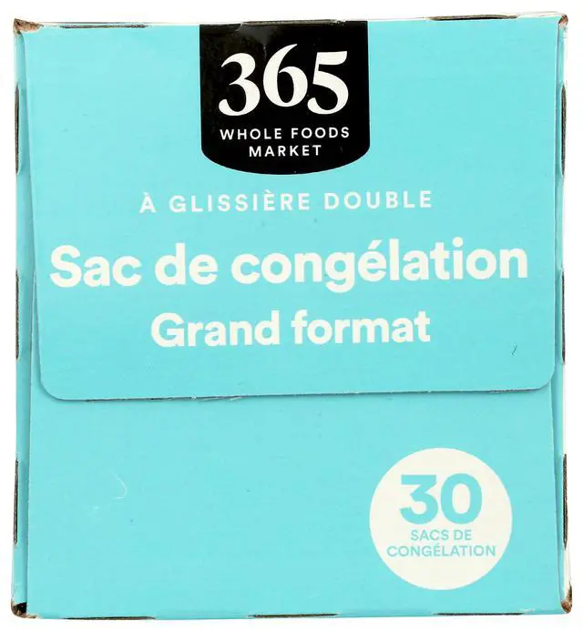 Alt view image 4 of 4 - Gallon Size Freezer Bags, Double Zipper, 30 Count, 365 by Whole Foods Market