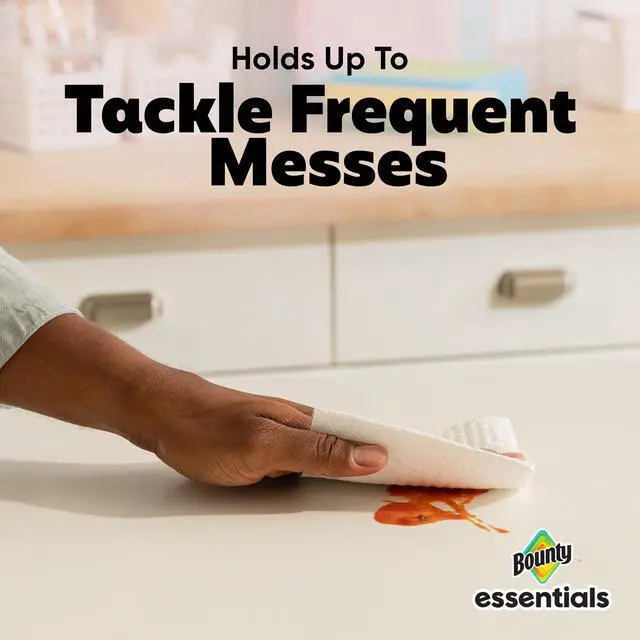 Alt view image 7 of 7 - Bounty Essentials Select-A-Size Paper Towels, 6 Double Rolls, 108 Sheets per Roll, White