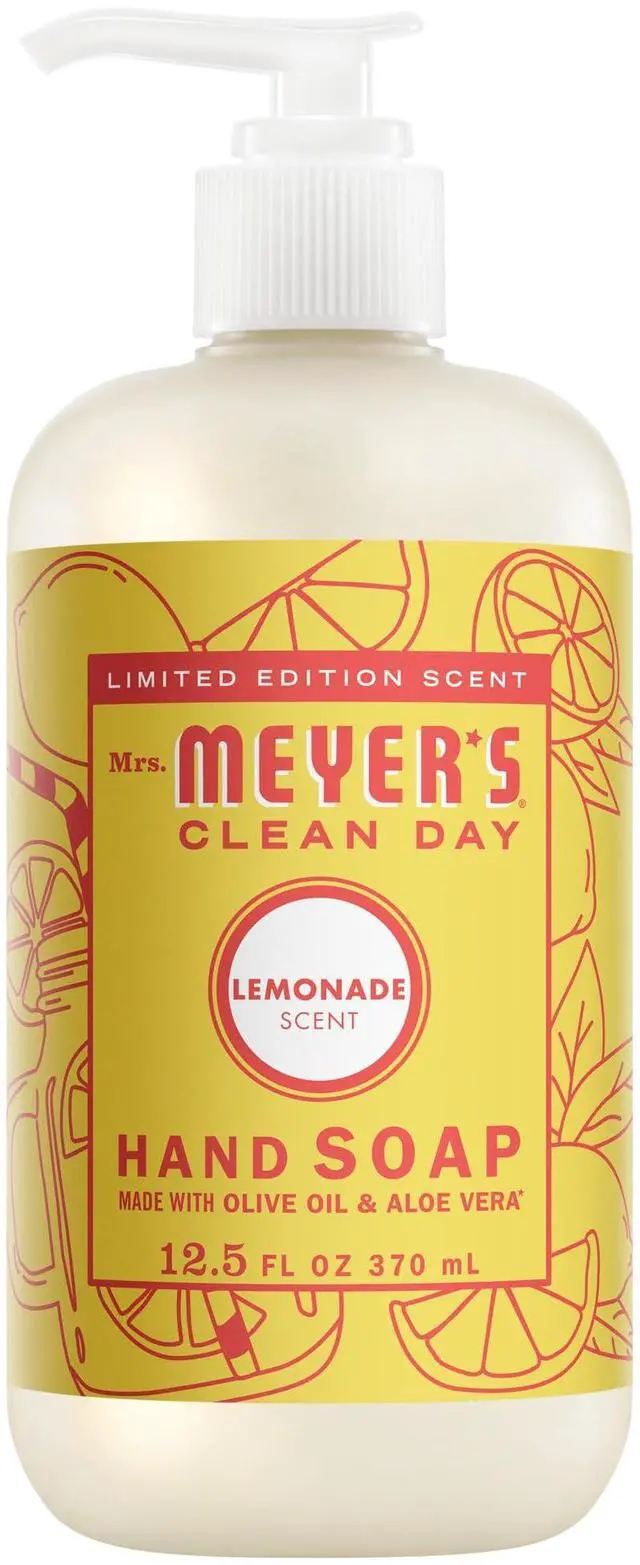 Main image of Mrs. Meyer's Clean Day Hand Soap, Lemonade Scent, 12.5 Fl Oz Bottle