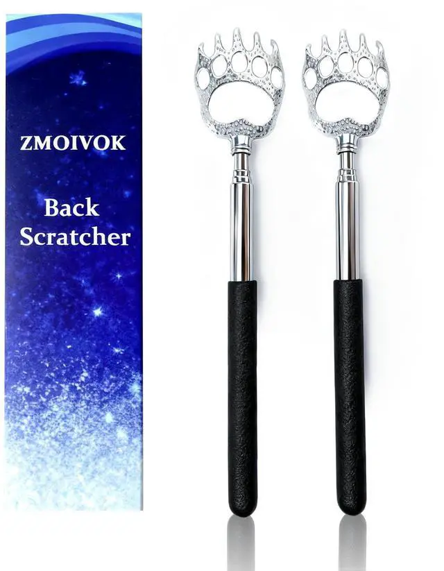 Main image of 2 Pcs Metal Bear Claws Back Scratchers, Extendable