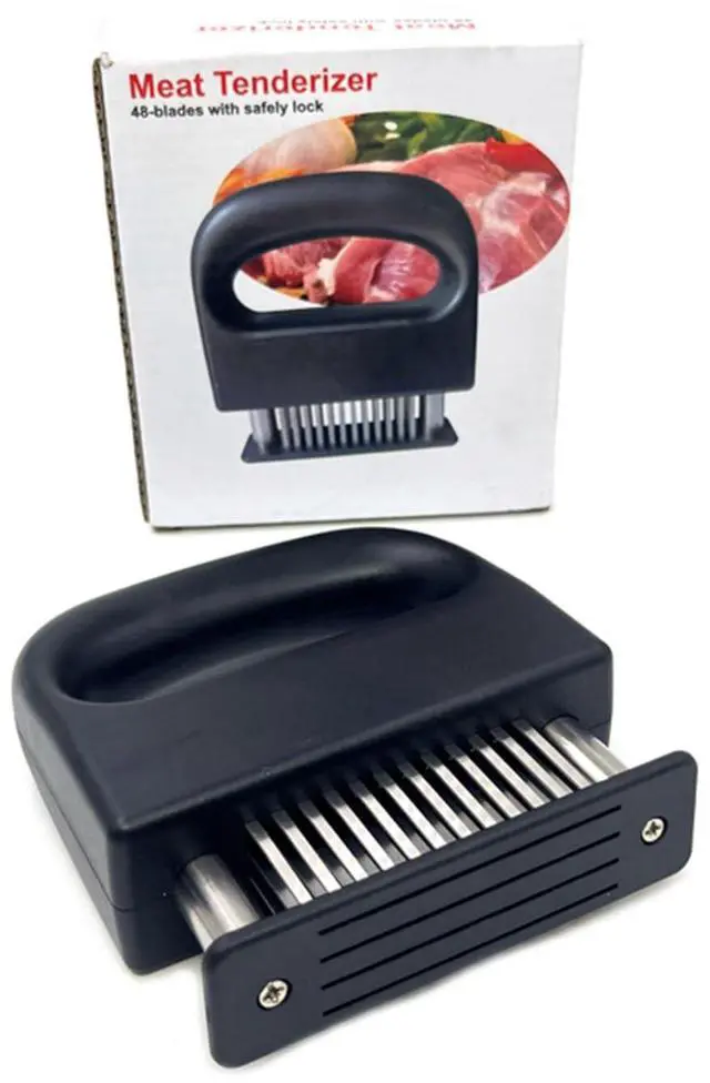 Main image of Meat Tenderizer with 48 Stainless Steel Blades for Kitchen