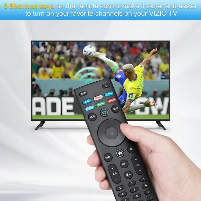 Alt view image 4 of 7 - VIZIO XRT140 Universal Smart TV Remote Control Replacement