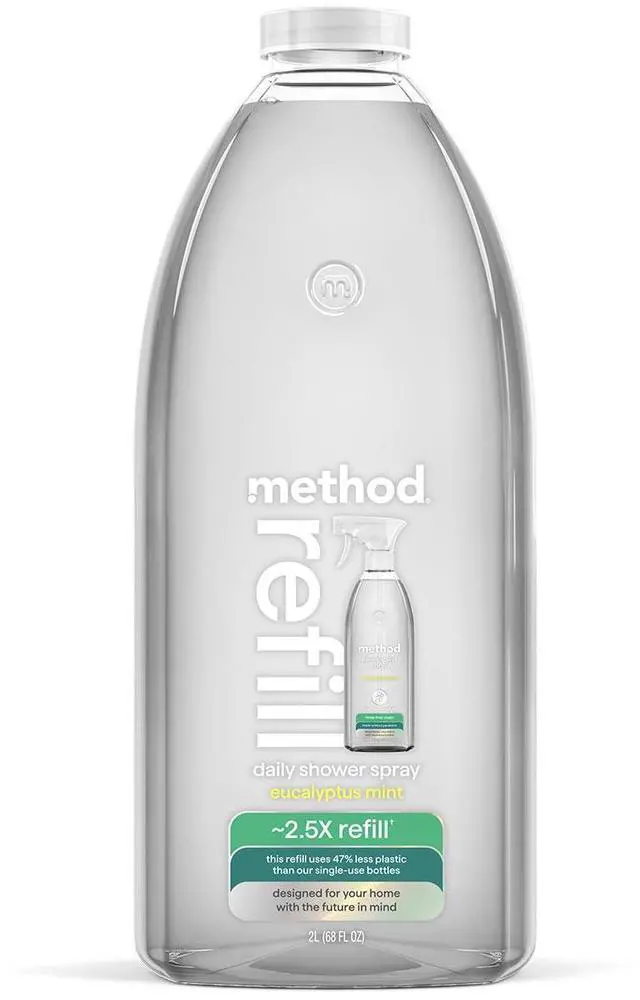 Main image of Method Daily Shower Cleaner Refill 68fl oz, Eucalyptus Mint