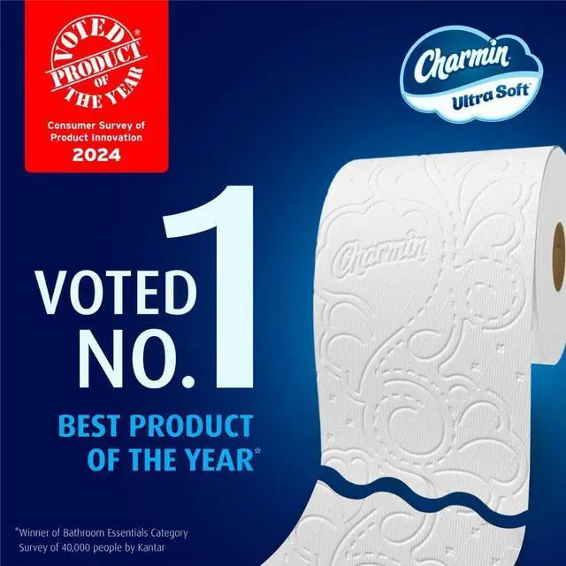 Alt view image 4 of 7 - Charmin Ultra Soft Toilet Paper, 6 Mega Rolls Equals 24 Regular Rolls