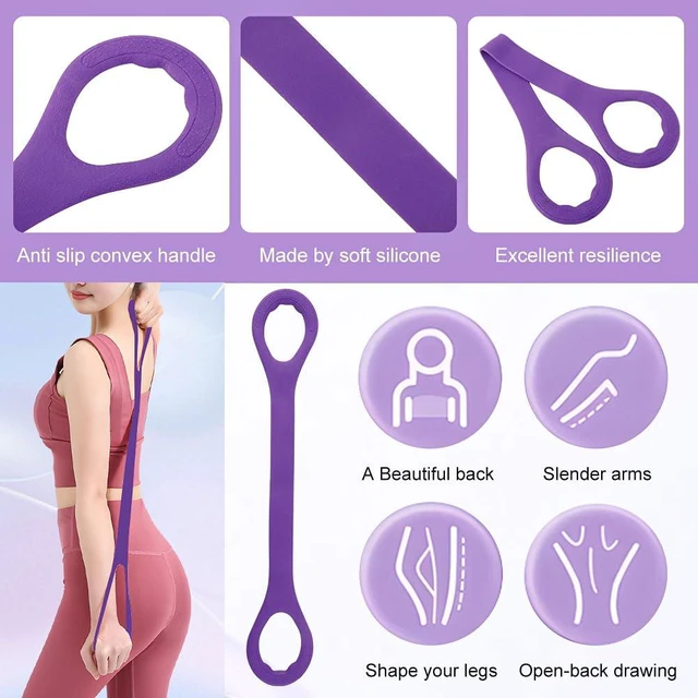 Alt view image 7 of 7 - 6 Tube Resistance Bands Pedal Ankle Puller with Handle and Tensile Rope for Home Gym Exercise Sit Up Equipment for Women Men