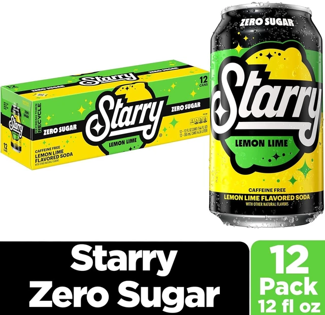 Alt view image 6 of 6 - Starry Zero Sugar Lemon Lime Soda, 12 Fl Oz Cans (Pack of 12)