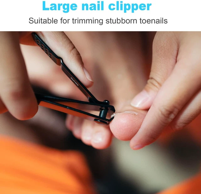 Alt view image 3 of 7 - 4 Piece Nail Clippers Set Fingernail and Toenail Cutters for Men and Women Black