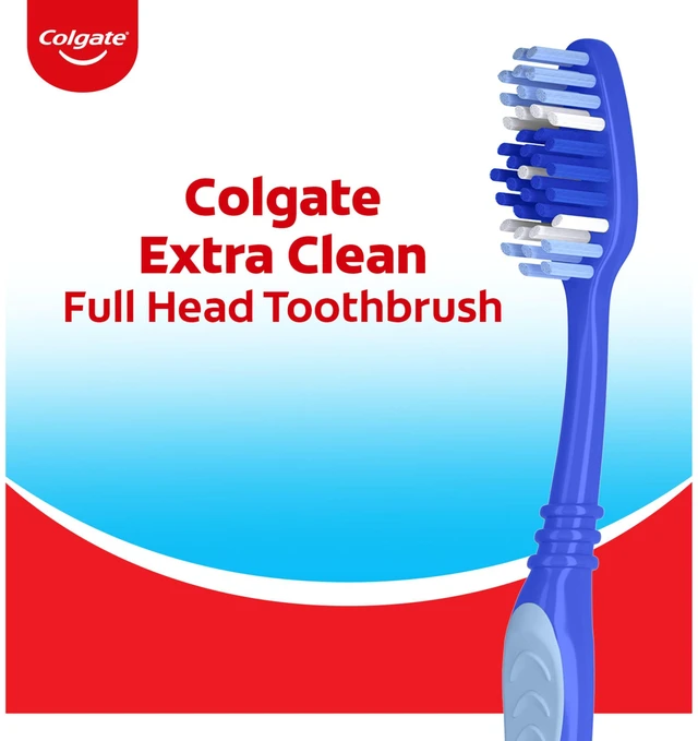 Alt view image 2 of 6 - Colgate Extra Clean Medium Toothbrushes, 6 Pack