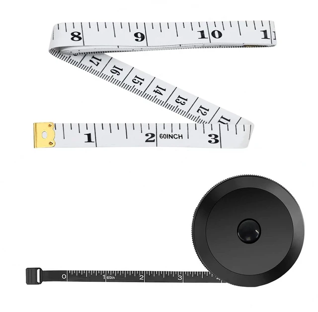 Main image of Soft Measuring Tape for Body Fabric Sewing Tailor, 2-Pack 60Inch