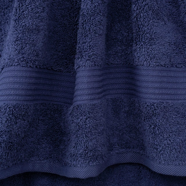 Alt view image 2 of 6 - Cotton Paradise 100% Cotton Turkish Towel Set, 4 Piece Washcloth Set, Navy Blue, Soft Absorbent Quick Dry