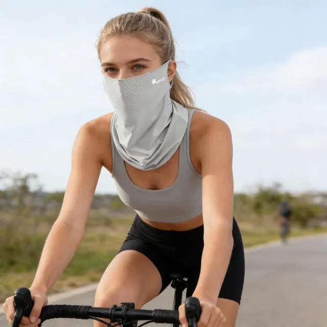 Alt view image 3 of 6 - UV Sun Protection Face Mask for Women and Men Breathable Cooling Summer Outdoor