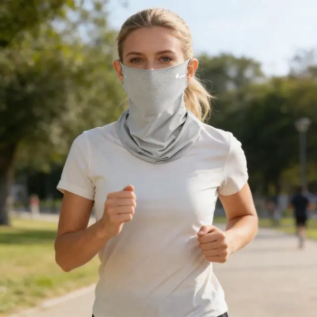 Alt view image 2 of 6 - UV Sun Protection Face Mask for Women and Men Breathable Cooling Summer Outdoor