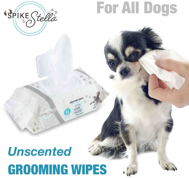 Alt view image 6 of 7 - 110 Pack Pet Grooming Wipes 8.6"x7.8" - Large & Extra-Large Sizes - Lavender, Aloe, & Unscented - Hypoallergenic & Extra Durable for Dogs & Cats