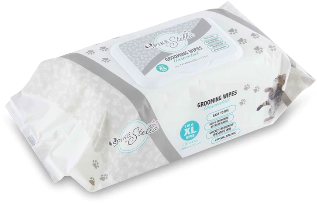 Alt view image 5 of 7 - 110 Pack Pet Grooming Wipes 8.6"x7.8" - Large & Extra-Large Sizes - Lavender, Aloe, & Unscented - Hypoallergenic & Extra Durable for Dogs & Cats