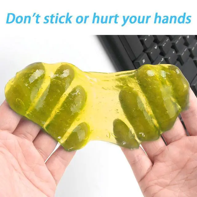 Alt view image 3 of 6 - Moly Magnolia Car Cleaning Gel for Vents and Keyboards, Yellow