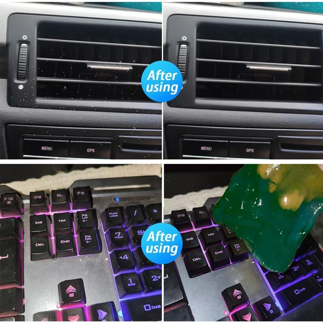 Alt view image 5 of 6 - Moly Magnolia Car Cleaning Gel for Vents and Keyboards, Yellow