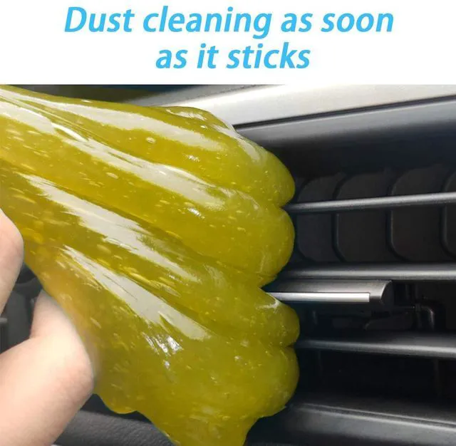 Alt view image 4 of 6 - Moly Magnolia Car Cleaning Gel for Vents and Keyboards, Yellow