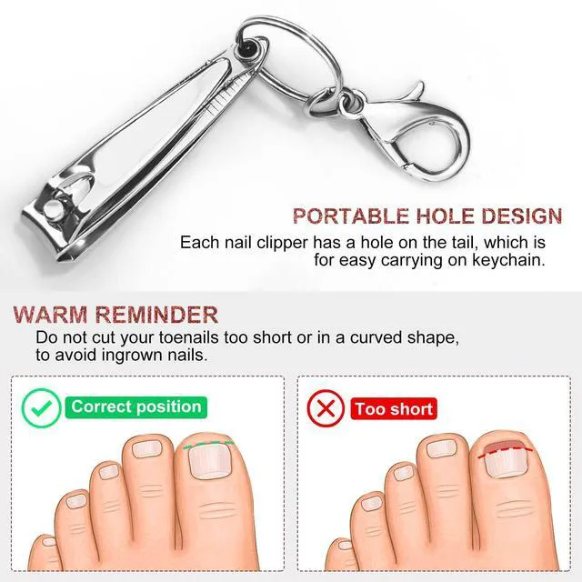 Alt view image 6 of 7 - Stainless Steel Nail Clipper Set with File for Men and Women