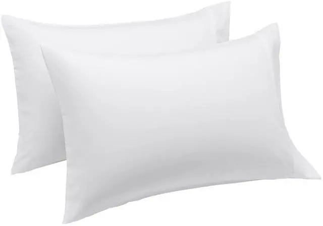Alt view image 5 of 5 - Amazon Basics Microfiber Pillowcases, Standard Size, 30"x20", Set of 2, Bright White, Lightweight Super Soft Easy Care