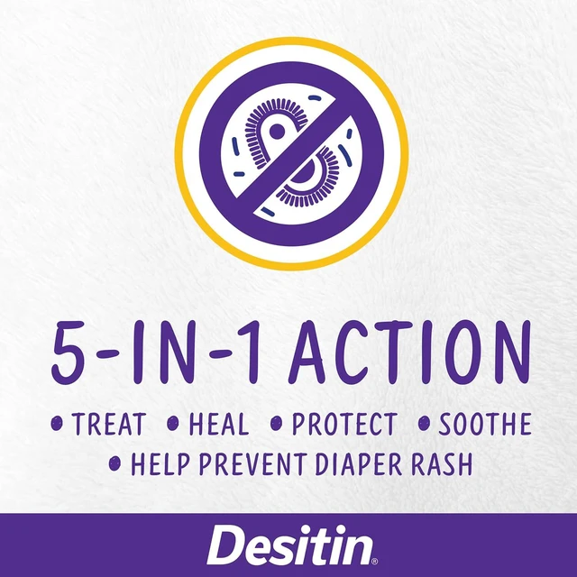 Alt view image 4 of 6 - Desitin Maximum Strength Diaper Rash Paste 40% Zinc Oxide 4.8 oz