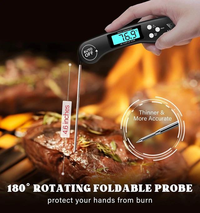 Alt view image 6 of 6 - DOQAUS Instant Read Digital Meat Thermometer