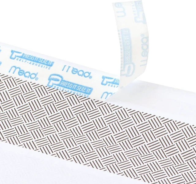 Alt view image 3 of 5 - Mead 75026 #10 Security Business Envelopes, Letter Size 4-1/8" x 9-1/2", Peel and Seal, Privacy Lined, No-Window, Press-It Seal-It Self-Adhesive, 45 Count