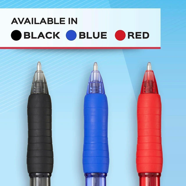 Alt view image 5 of 6 - Paper Mate Profile Retractable Ballpoint Pen, Medium 1mm, Black Ink, Translucent Black Barrel, 4-Pack
