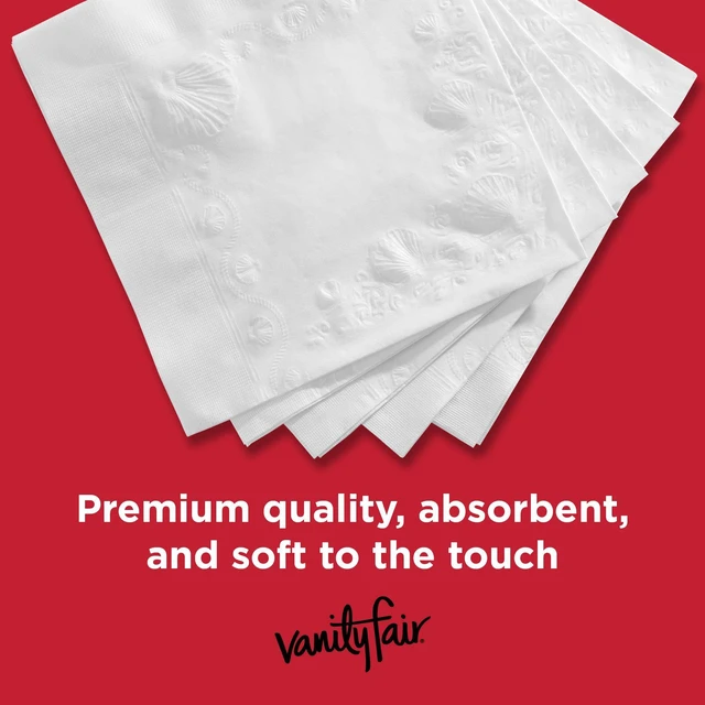 Alt view image 6 of 6 - Vanity Fair Everyday Paper Napkins, 100 Count, Disposable