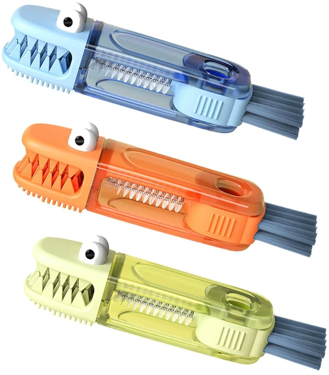 Main image of PandaEar 3-in-1 Bottle Brush Straw Cleaner Cup Lid Gap Cleaning Brush Set