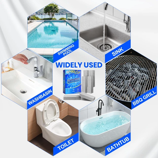 Alt view image 4 of 6 - Riuja 6 Pack Pumice Stone Toilet Bowl Cleaner