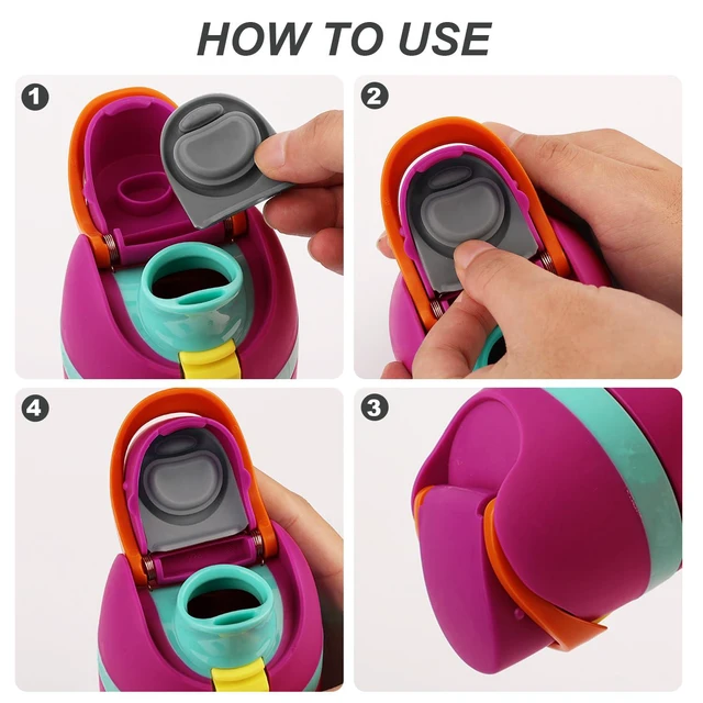 Alt view image 5 of 6 - PEUTIER 2pcs Replacement Stopper Compatible with Owala FreeSip 24oz 32oz