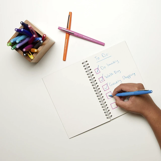 Alt view image 2 of 6 - Paper Mate Flair Felt Tip Pens, Medium Point (0.7mm), Black, 2 Count