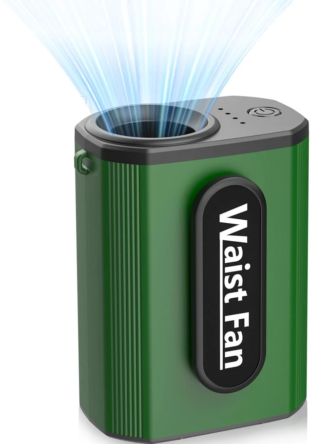Main image of Multper 4 Speed 18000RPM Portable Waist Fan, 20H Runtime, Strong Airflow