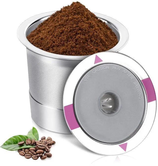 Main image of Stainless Steel Reusable K Cups Coffee Pods, 1 Pack