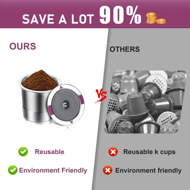 Alt view image 3 of 7 - Stainless Steel Reusable K Cups Coffee Pods, 1 Pack