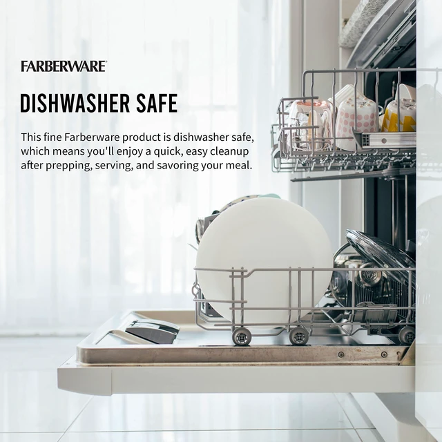 Alt view image 5 of 7 - FARBERWARE Large Cutting Board, Dishwasher-Safe Plastic, 11x14in, White with Easy Grip Handle