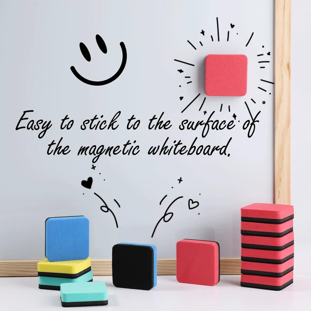 Alt view image 5 of 7 - XKDOUS 12 Pack Magnetic Dry-Erase Whiteboard Erasers for Classroom Office