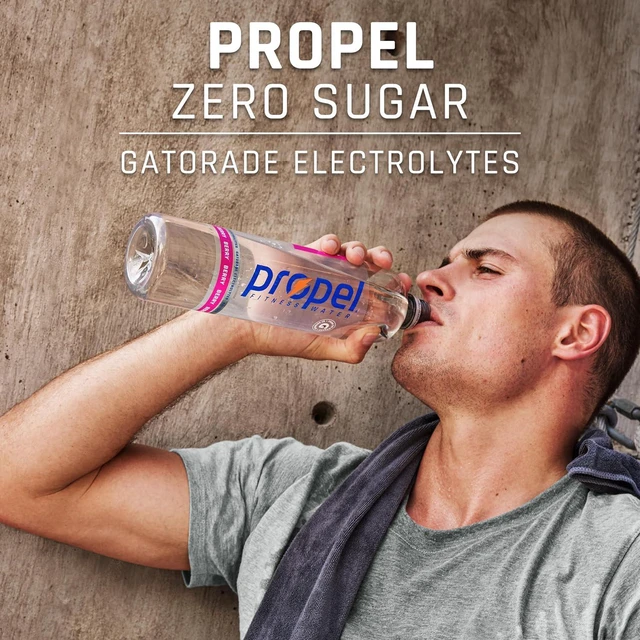 Alt view image 3 of 7 - Propel Electrolyte Water Tropical Punch, 12 fl oz Bottles, 8 Pack