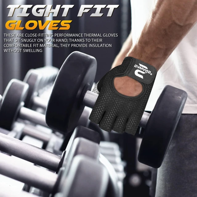 Alt view image 5 of 7 - Sawans Workout Gloves for Men and Women - Microfiber Lightweight Breathable Non-Slip Silicone Padded Palm Grip Protection for Weight Lifting Gym Fitness Cycling Pull Ups