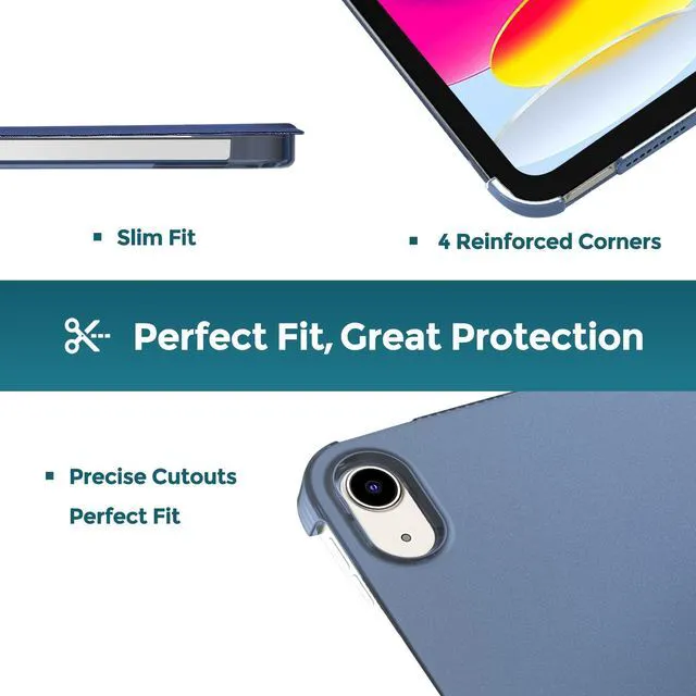 Alt view image 5 of 6 - ProCase Case for iPad (A16) 11th/10th Generation, 11/10.9Inch, Navy