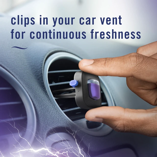 Alt view image 4 of 7 - Febreze Midnight Storm Car Air Freshener Vent Clip, 0.06oz, 1count