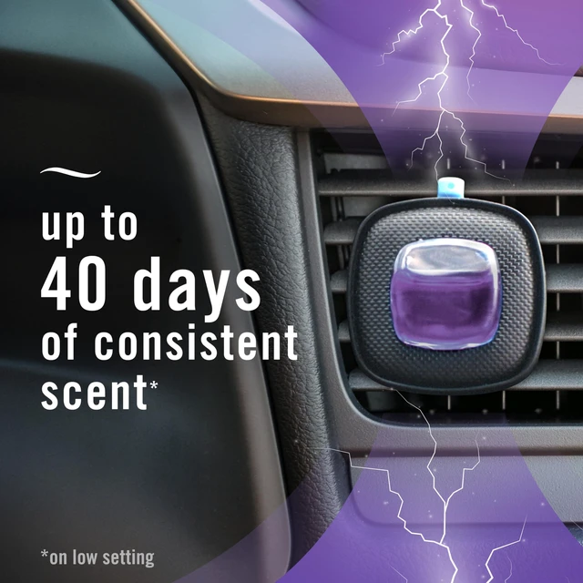Alt view image 6 of 7 - Febreze Midnight Storm Car Air Freshener Vent Clip, 0.06oz, 1count