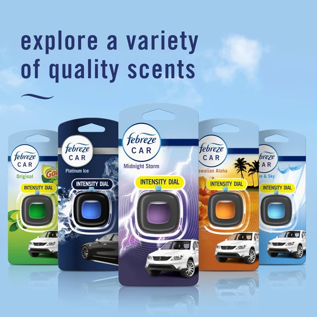 Alt view image 5 of 7 - Febreze Midnight Storm Car Air Freshener Vent Clip, 0.06oz, 1count